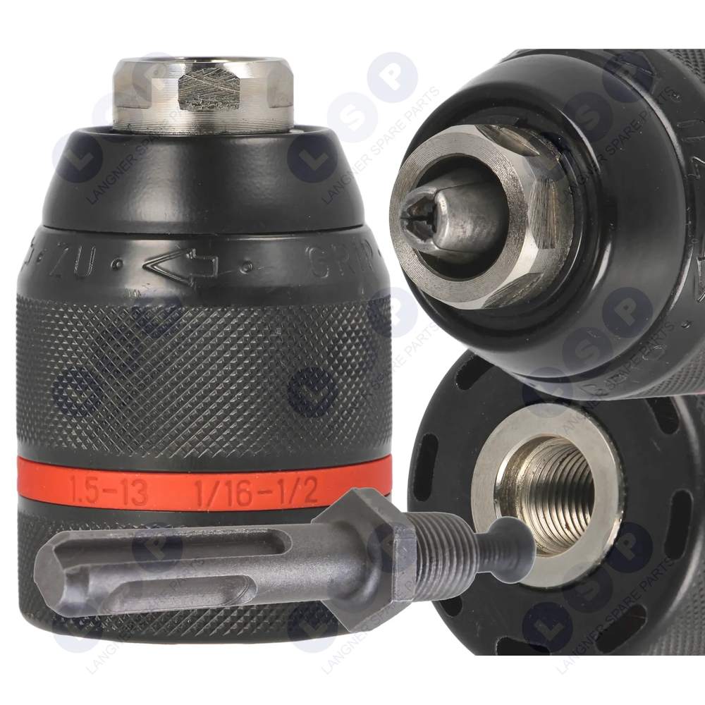 skľučovadlo WOLFRAM 1,5-13 mm HD ½”-20 UNF adaptér SDS plus +